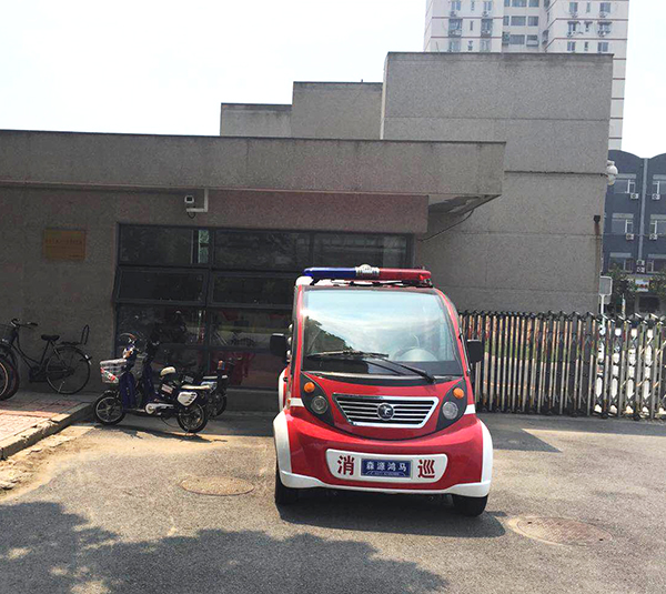 消防安全進(jìn)校園||北京工業(yè)大學(xué)消防巡邏車列陣上崗(圖3)