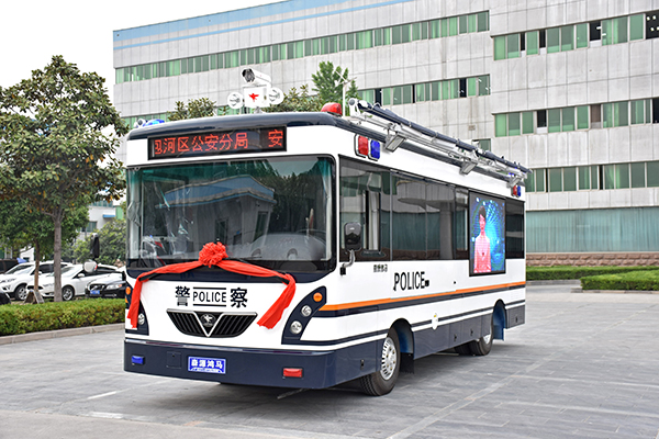 安徽合肥移動(dòng)警務(wù)方艙發(fā)車(圖1)