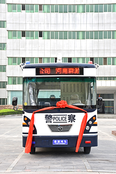 河南周口采購的移動警務(wù)室發(fā)車(圖1)