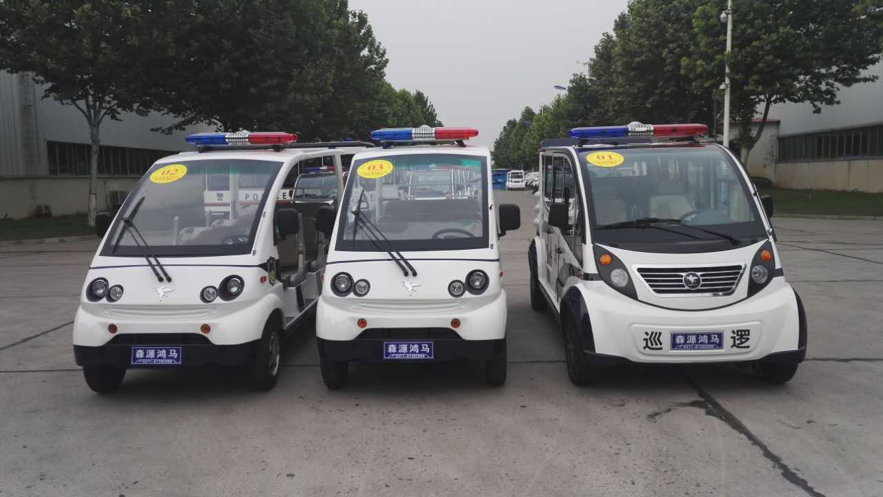 鄭州鐵道警察學(xué)院電動(dòng)巡邏車發(fā)車   構(gòu)筑校園安全屏障(圖1)