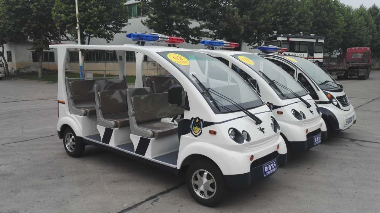 鄭州鐵道警察學(xué)院電動(dòng)巡邏車發(fā)車   構(gòu)筑校園安全屏障(圖3)