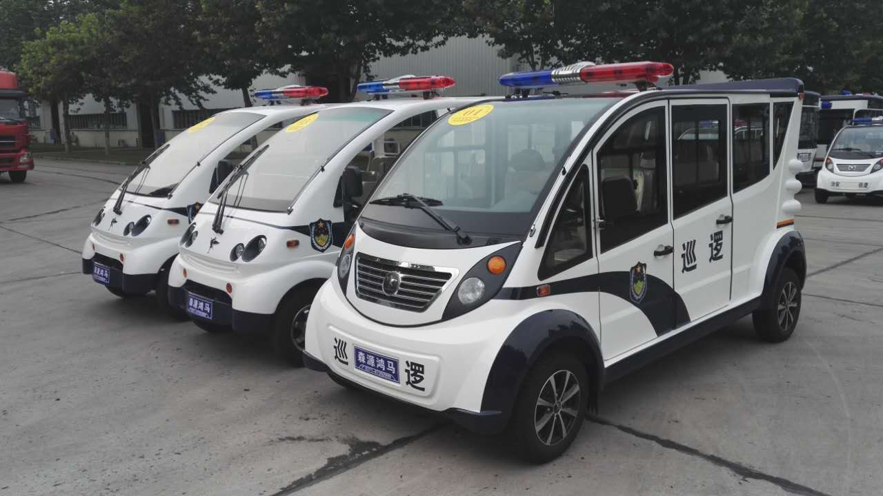 鄭州鐵道警察學(xué)院電動(dòng)巡邏車發(fā)車   構(gòu)筑校園安全屏障(圖2)