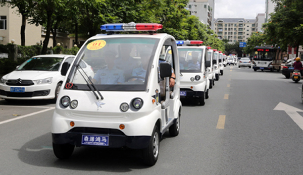 廣東河源：警方添置新裝備助力創(chuàng)文(圖2)