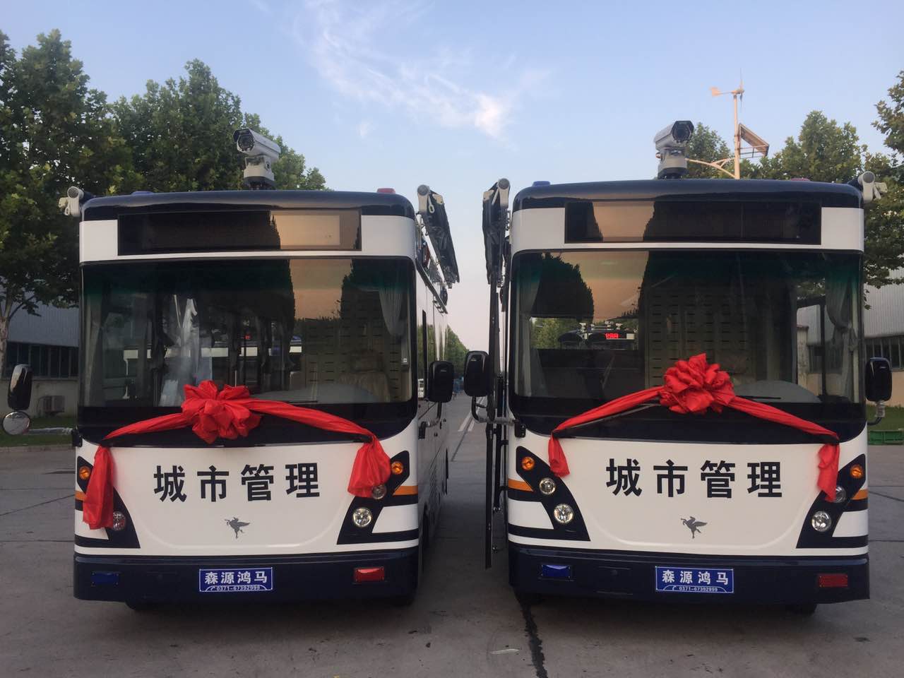 助力城市管理? 陜西省西咸新區(qū)移動(dòng)城管執(zhí)法車發(fā)車(圖1)