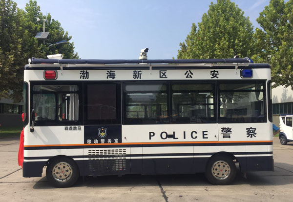 河北滄州移動警務(wù)室發(fā)車    貼近基層   服務(wù)實戰(zhàn)(圖3)