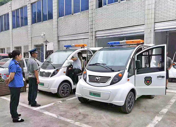 森源鴻馬電動(dòng)執(zhí)法車助力樂(lè)山市峨邊縣城管城市精細(xì)化管理(圖5)