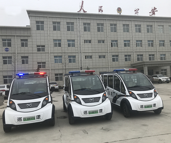 陜西咸陽電動巡邏車駛向執(zhí)法一線(圖1)