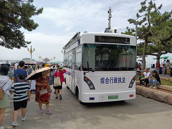 山東青島移動執(zhí)法站上崗執(zhí)勤(圖3)