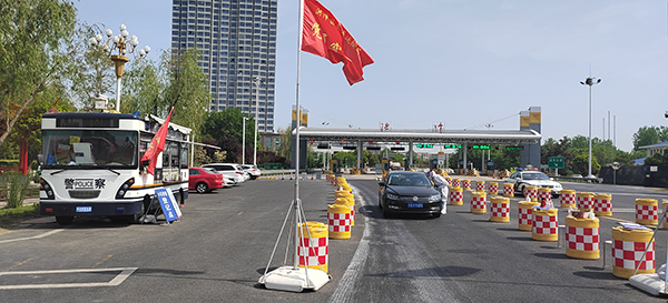 強化治安管理 助力疫情防控||江蘇淮安市移動警務室上崗執(zhí)勤(圖2)