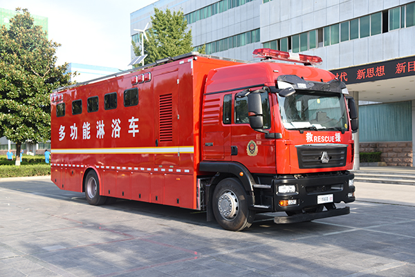 為消防戰(zhàn)勤添力量||森源鴻馬多功能淋浴車(chē)(圖2)